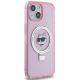 4. Karl Lagerfeld KLHMP15SHMRSCHP iPhone 15 6,1" rosa/rosa Hardcase Ringständer Choupette Head MagSafe