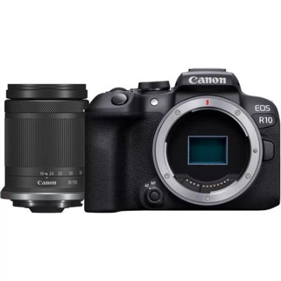 10. Canon EOS R10 + RF-S 18-150mm IS STM spiegellose Kamera, 24,2 MP CMOS, 6000 x 4000 Pixel, Schwarz