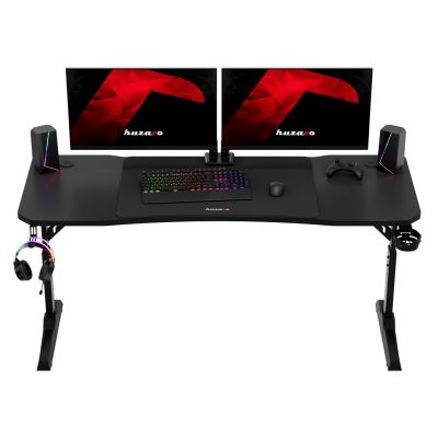 9. Huzaro Hero 4.6 Schwarzer Gaming-Schreibtisch