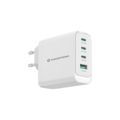 2. Conceptronic ALTHEA22W100 Universal-Ladegerät für Mobilgeräte, Weiß, AC-Schnellladefunktion, intern