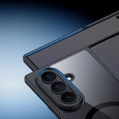 10. Dux Ducis Aimo Mag Case für Samsung Galaxy Z Fold 8, kompatibel mit MagSafe – Schwarz