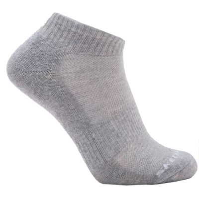 3. Skechers 3er-Pack Unisex Frottee-Sneaker, Viertelrund-Rund, S111035-039, Grau, Größe 35-38