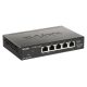 D-Link DGS-1100-05PDV2 Netzwerkkabel, Managed Gigabit Ethernet (10/100/1000) mit PoE-Unterstützung, Schwarz