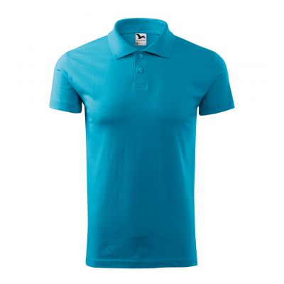 5. Malfini Single J. M MLI-20244 Türkises Poloshirt