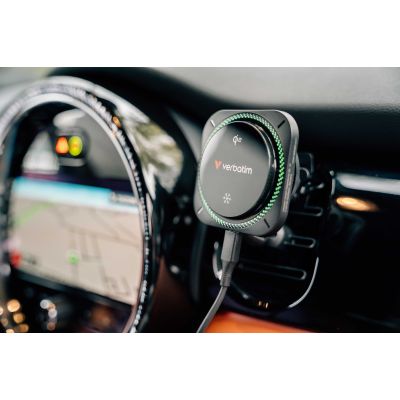 5. Verbatim Charge 'n' Drive Qi2 RGB Smartphone Schwarz USB Kabelloses Laden Schnellladen Automatisch