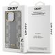 8. DKNY Leather Checkered Mono Pattern MagSafe-Hülle für iPhone 14 Pro Max – Beige
