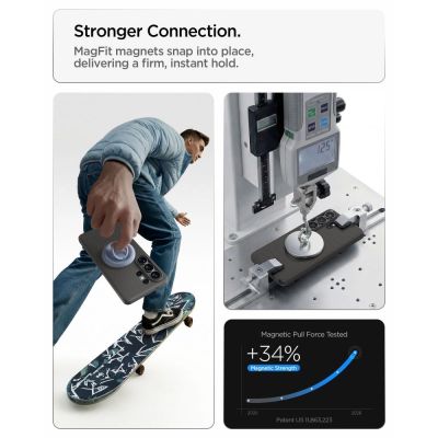 9. Spigen Liquid Air Mag MagSafe Hülle für Samsung Galaxy S26 Ultra – Grau
