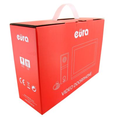 6. EURA VDP-99C5 Schwarze Video-Gegensprechanlage