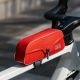 3. Rockbros 30120122004 Wasserdichte Fahrradrahmentasche mit Magnetverschluss, 0,9 l – Rot