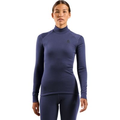2. Odlo BL TOP Rollkragen Langarm Thermounterwäsche l/s ACTIVE WARM Größe S Blau