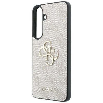 6. Guess Leder-Schutzhülle mit Metalllogo für Samsung Galaxy S26 FE – Rosa