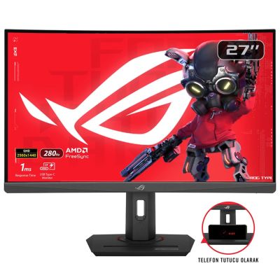 14. ASUS ROG Strix XG27WCMS Computermonitor 68,6 cm (27") 2560 x 1440 px Quad HD LCD Schwarz