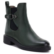 Damen-Ankle-Boots, gefüttert, grün, M.Daszyński SA252-7