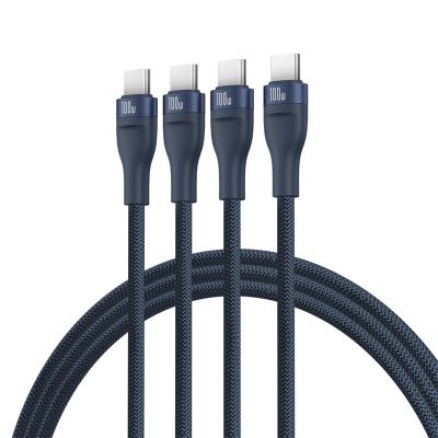 5. Baseus Blitzgerät Serie 3 100W Kabel 1,5m (Blau)