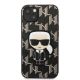 3. Karl Lagerfeld KLHCP13SPMNIKBK iPhone 13 mini 5.4" Hardcase schwarz/schwarz Monogram Ikonik Patch