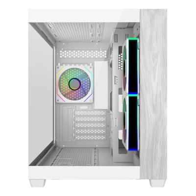 2. Cooler Master Elite 481 Mini-Tower aus Holz, Weiß