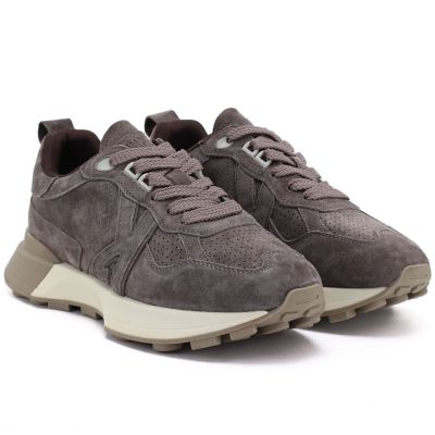 4. Braune Plateau-Sneaker aus Leder, Kobbo FIO27-67048
