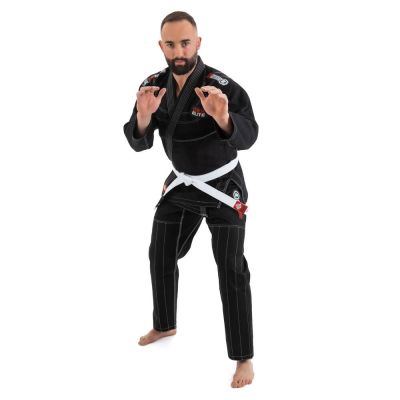 7. Kimono / GI für BJJ-Training – Schwarzer DBX ELITE A0 + A0-GÜRTEL