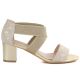 2. Goldfarbene Jezzi RMR1954-27 Riemchensandalen für Damen