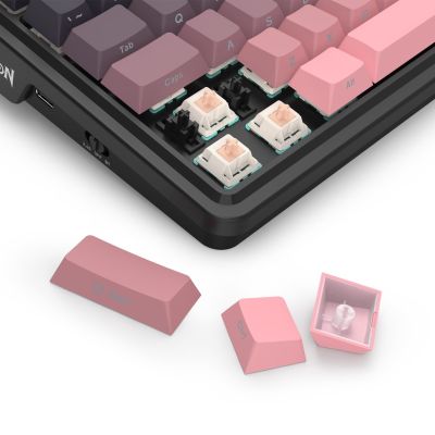 8. REDRAGON K728SP-RGB-PRO Antonium Pro Tastatur USB + RF Wireless + Bluetooth Schwarz, Pink