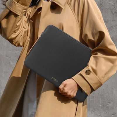 12. Tech-Protect Fleece Laptoptasche 13-14 - Schwarz