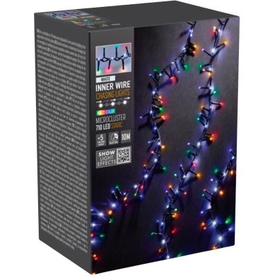 8. Weihnachtsbaumbeleuchtung, 710 LEDs, mehrfarbig/weiß
