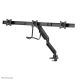 8. Neomounts NM-D775DX3BLACK Monitorhalterung/Ständer 68,6 cm (27") Schreibtisch Schwarz