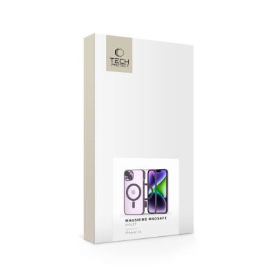 7. Tech-Protect MagShine Line MagSafe Hülle für iPhone 14 – Lila
