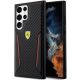 Ferrari Carbon Contrast Edges Schutzhülle für Samsung Galaxy S23 Ultra – Schwarz