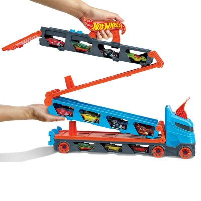 10. Hot Wheels City Racing Transporter 2in1 GVG37