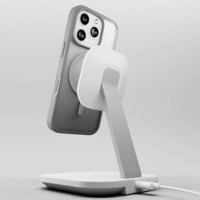 6. Puro Gradient MagSafe Silikonhülle für iPhone 16 Pro Max – Silber