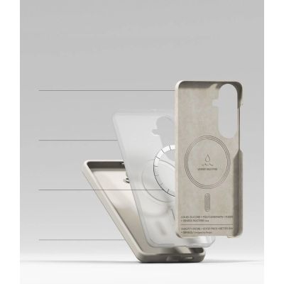 6. Ringke Silikon MagSafe Hülle für Samsung Galaxy S26+ - Beige