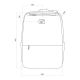 NANORS Laptop-Rucksack, 15,6", Schwarz, 41 x 29 x 4 cm, Wasserdicht RS202 B