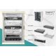 16. 10"-Netzwerkset: 9HE-Wandschrank, Ablage, Steckdosenleiste, 8-Port-Switch, Cat.6-Anschlussfeld, grau
