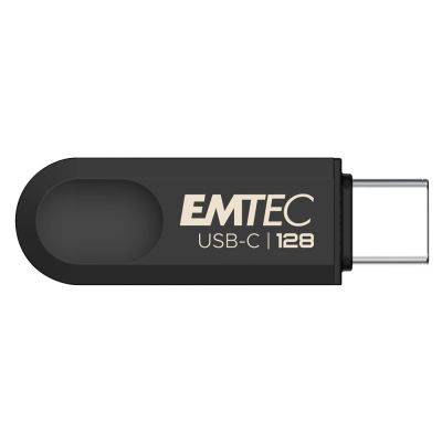 3. Emtec C280 USB-Stick 128 GB USB Typ-C 3.2 Gen 1 (3.1 Gen 1) Schwarz