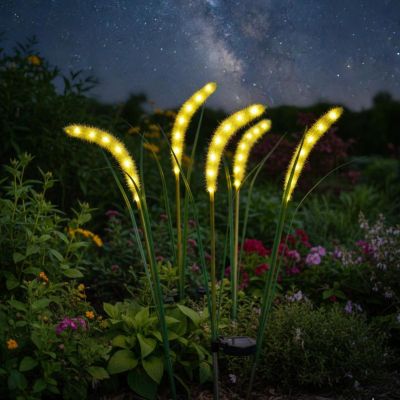 16. Solar-Graslampe mit 6 LEDs, 75 cm