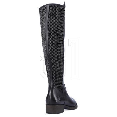 22. Rieker W Z9591-00 schwarze Lederstiefel 