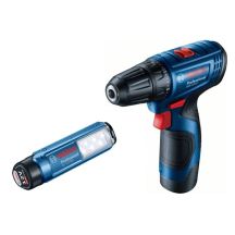 BOSCH. SCHRAUBENDREHER GSR 120-LI 2x2,0Ah 30/14Nm + LAMPE GLI 12V-300 GEHÄUSE