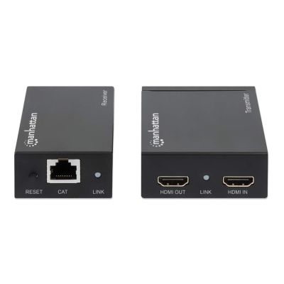7. Manhattan 207461 AV Extender AV-Sender und -Empfänger, Schwarz