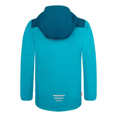 2. Trollkids Bergen Waterproof Jacke Nebel-Aquamarin/Hafenblau-Mellow-Pfirsich (611-137)