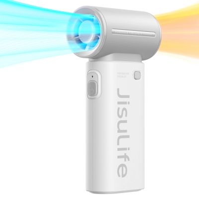 3. Jisulife Handventilator Life9 5000mAh Tragbarer Mini-Gebläse-USB-Ventilator - Grau