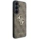 4. Guess Leder-Schutzhülle mit Metalllogo für Samsung Galaxy S26 FE – Braun