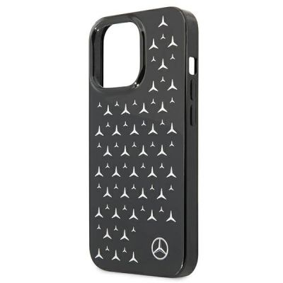 6. Mercedes Silver Stars Pattern Case für iPhone 13 Pro / iPhone 13 - Schwarz