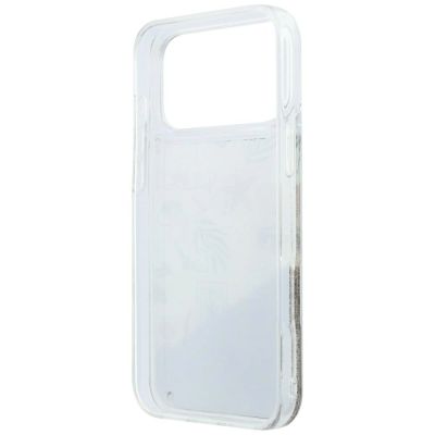 7. Karl Lagerfeld Liquid Glitter Strand- und Sandhülle für iPhone 17 Pro Max / 18 Pro Max – Beige