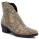 Damen-Cowboystiefel Schlangenmuster Gold M.Daszyński MR2382