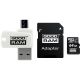 GoodRam All-in-One M1A4-0640R12 Speicherkarte mit Adapter und Kartenleser (64 GB; Klasse 10; Adapter, MicroSDHC-Kartenleser, Speicherkarte)