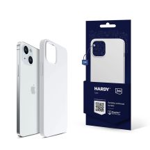 3mk Hardy Silicone MagCase Hülle für iPhone 15 – Weiß und Silber