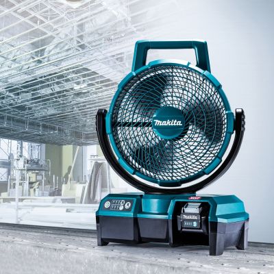 2. Makita CF001GZ Ventilator für den Wohnbereich, Schwarz, Blau