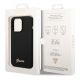 8. Guess Silikon Vintage Gold Logo iPhone 14 Pro Hülle - Schwarz