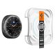 4. Spigen Glas.TR „Ez-Fit“ gehärtetes Glas für Samsung Galaxy Watch 8 46 mm – Transparent